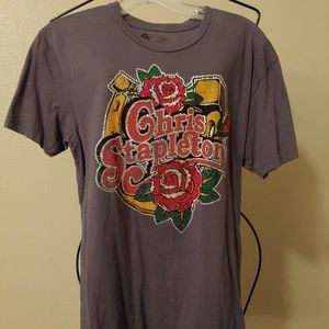 Chris Stapleton T-Shirt Size M-Rinestones